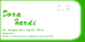 dora hardi business card